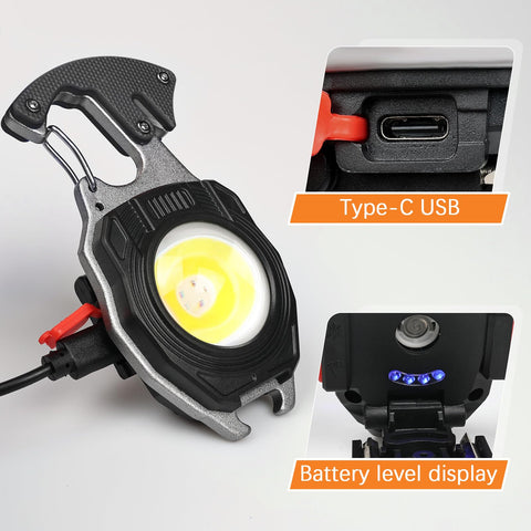 MAKDAK COB technology flashlight for daily emergencies and work tasks.