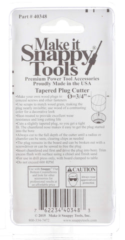 Make it Snappy hardened steel construction for long tool life in dense woods.