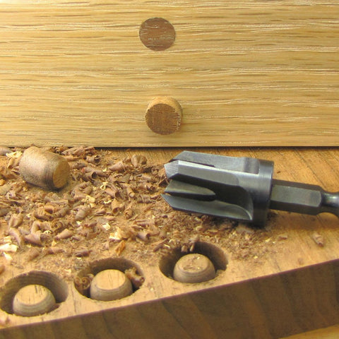 Make it Snappy Tools three-eighths-inch plug cutter for balanced plugs in mid-size recesses