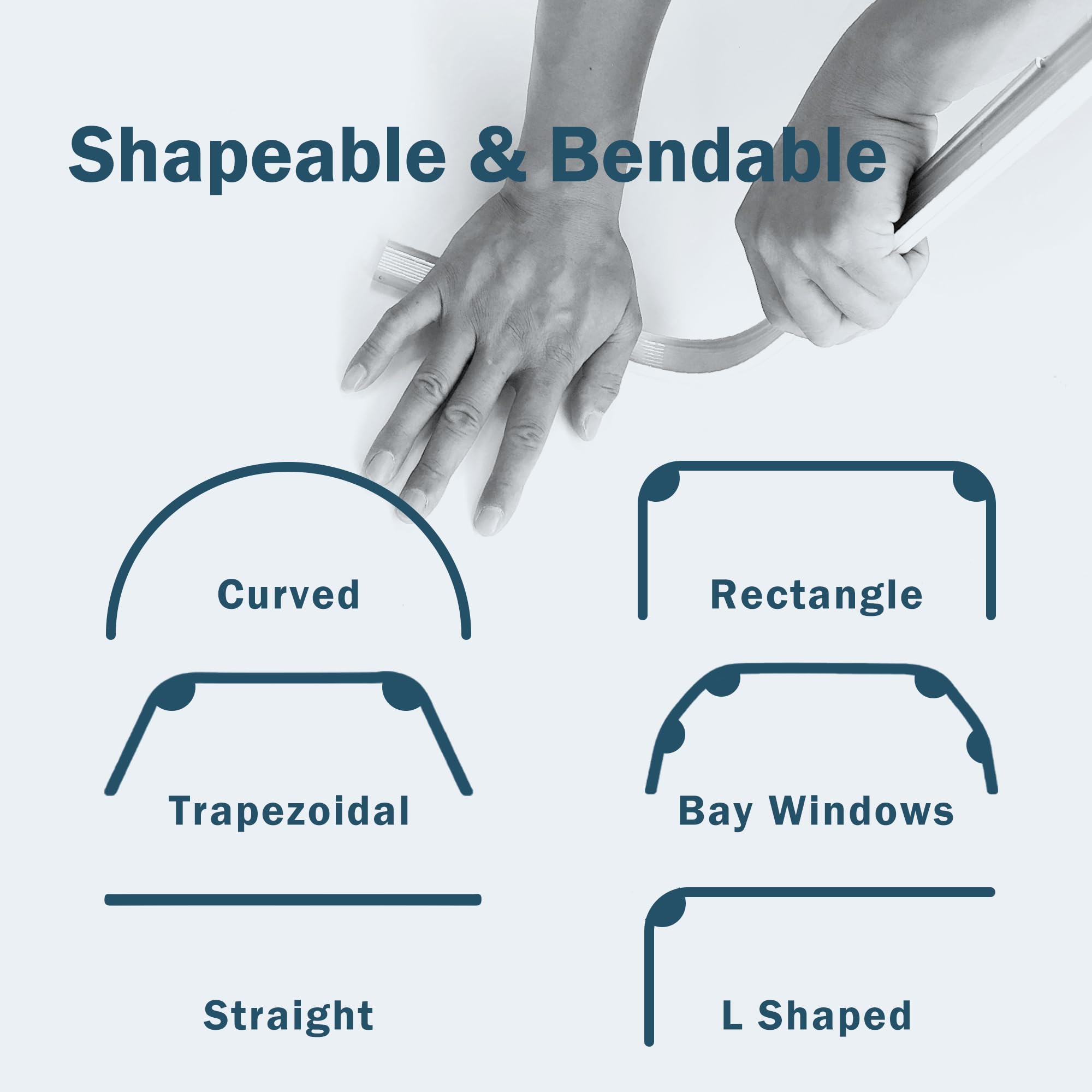 MaKefeile track cut-to-size with included installation accessories