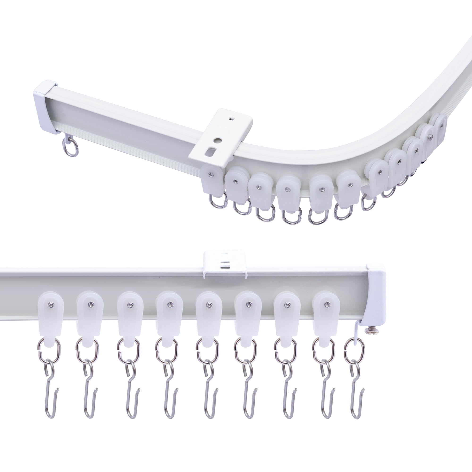 MaKefeile heavy-duty aluminum ceiling track with smooth glide for room division