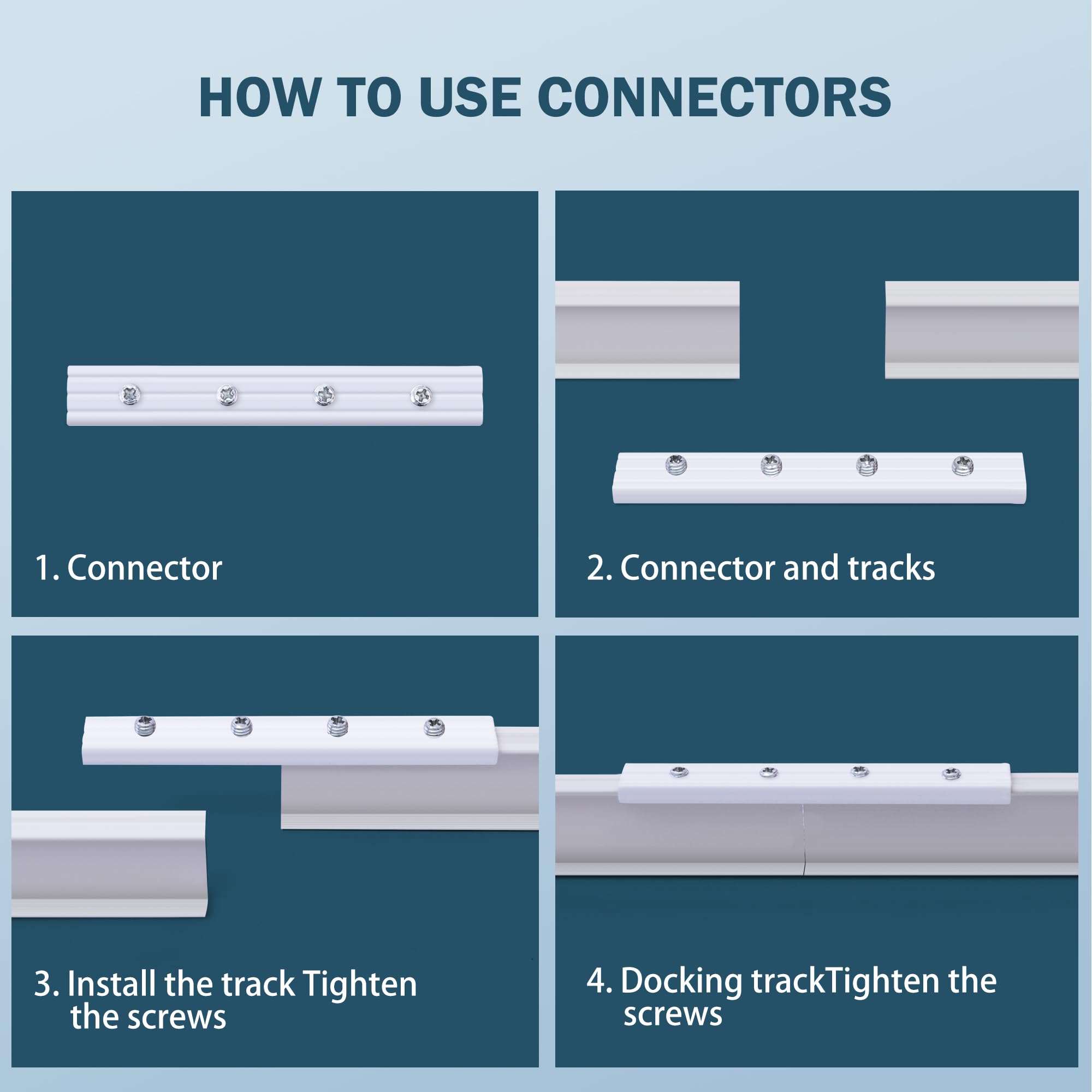 MaKefeile RV and office privacy track in white
