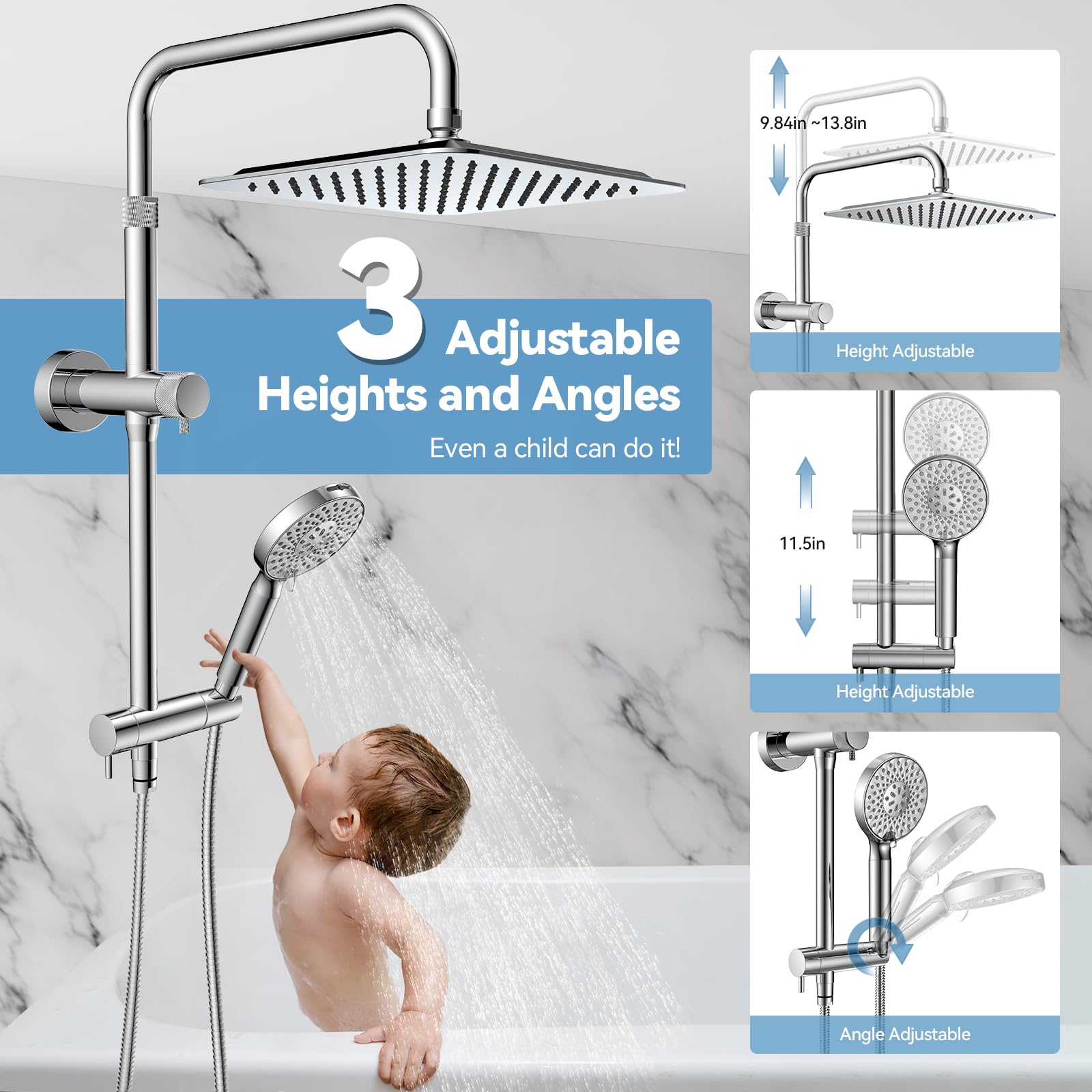 MakeFit adjustable extension arm with 360-degree rotation for flexible positioning.