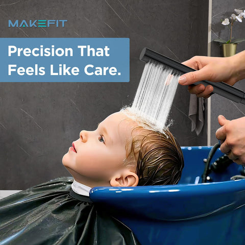 MakeFit 71-inch stainless steel hose reaches kids and pets