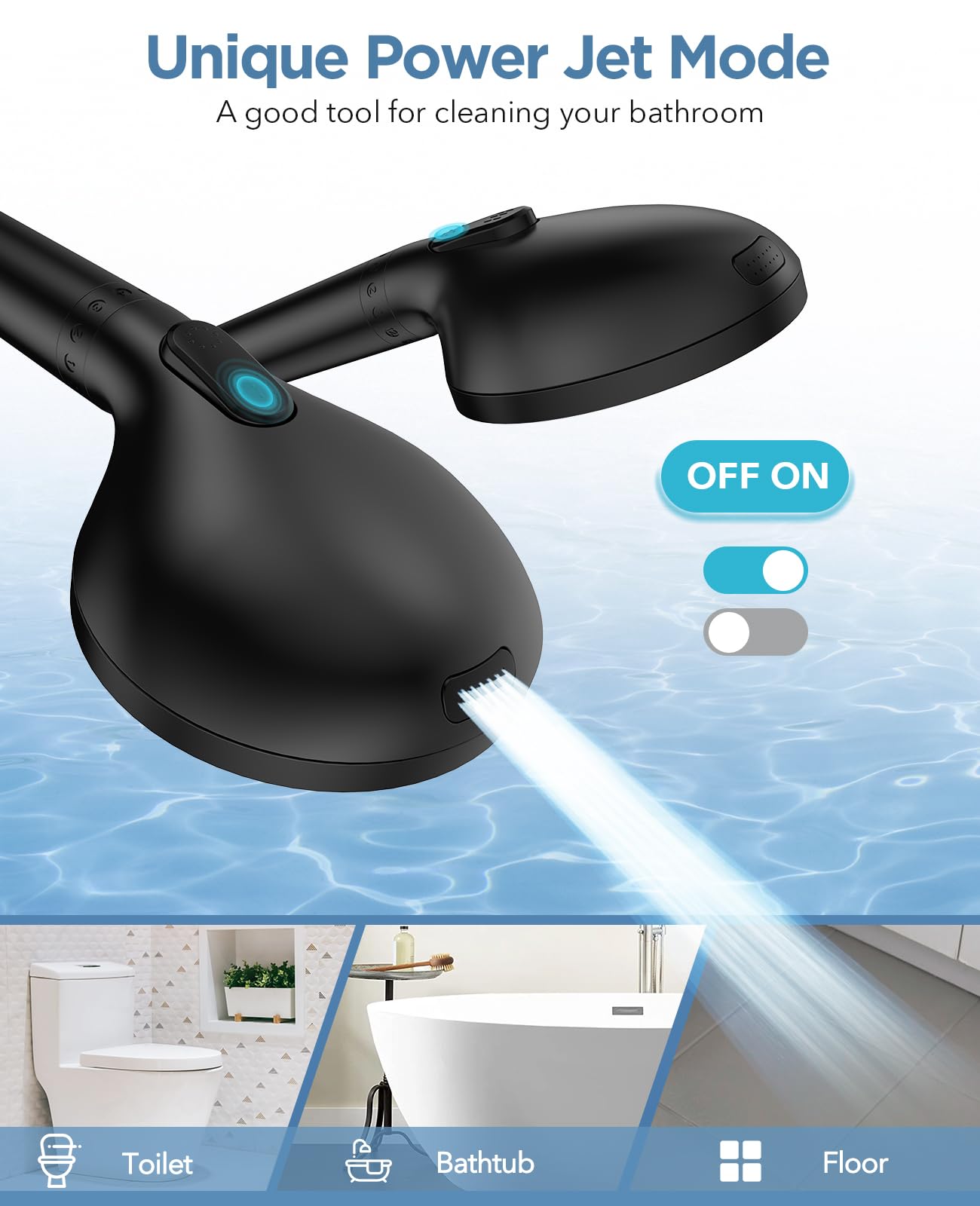 MakeFit anti clog nozzles prevent hard water buildup