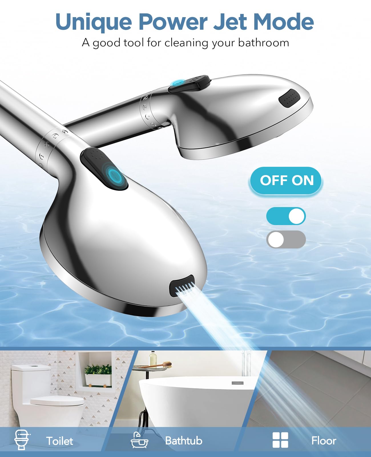MakeFit anti-clog nozzles prevent mineral buildup for smooth water flow.