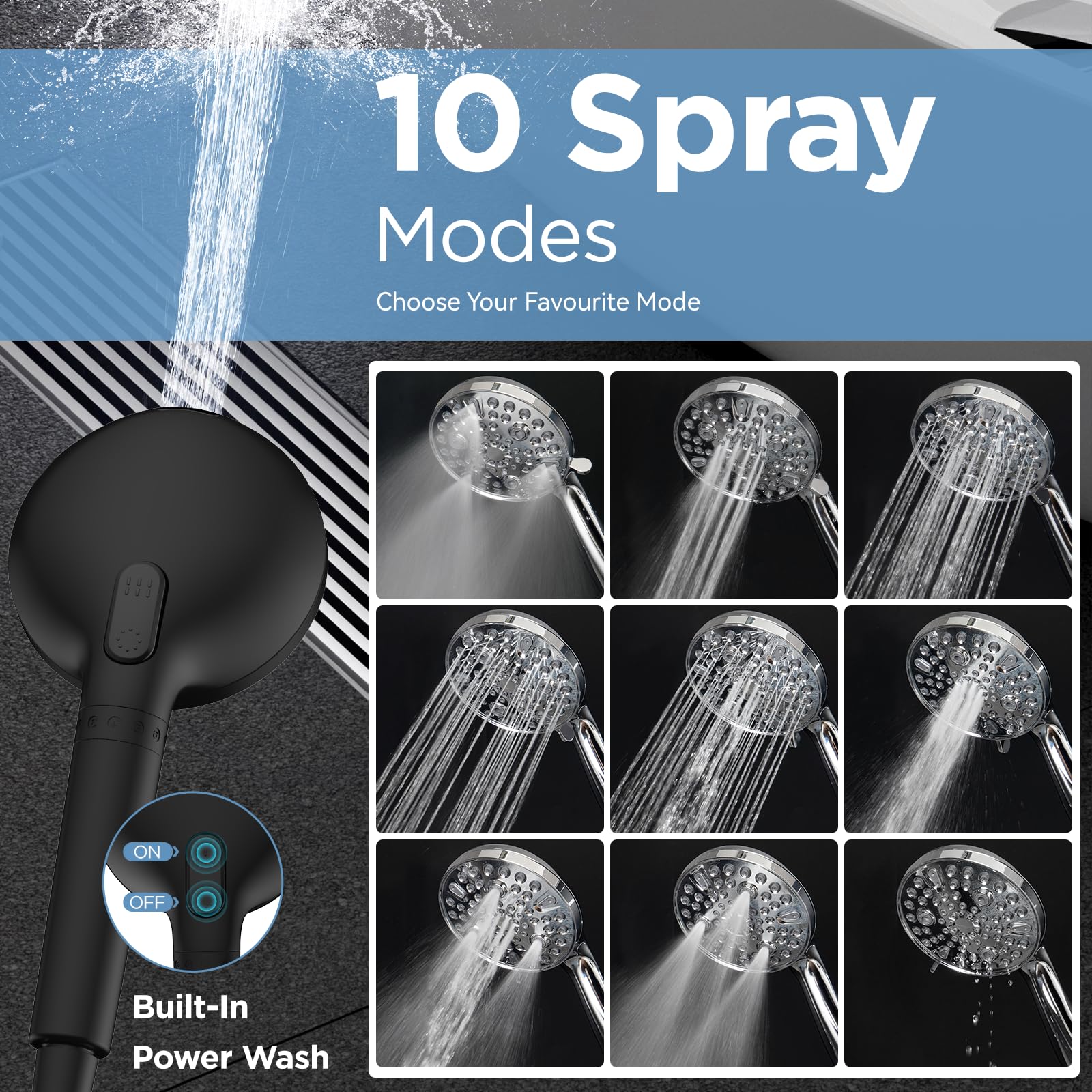 MakeFit black matte finish adds modern style to any bathroom