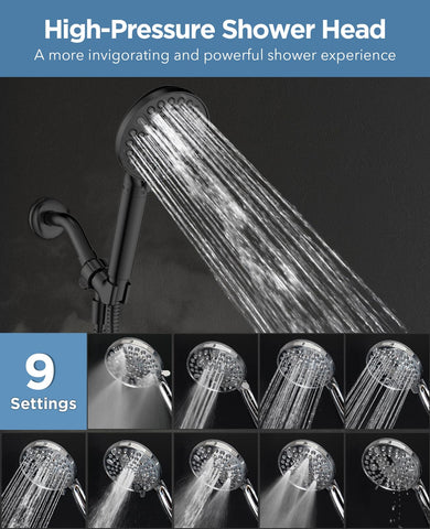 MakeFit brass swivel joint enables flexible hands free shower adjustments