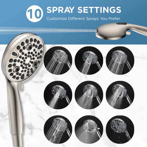 Easy installation with universal G1/2-inch threads, no tools needed.