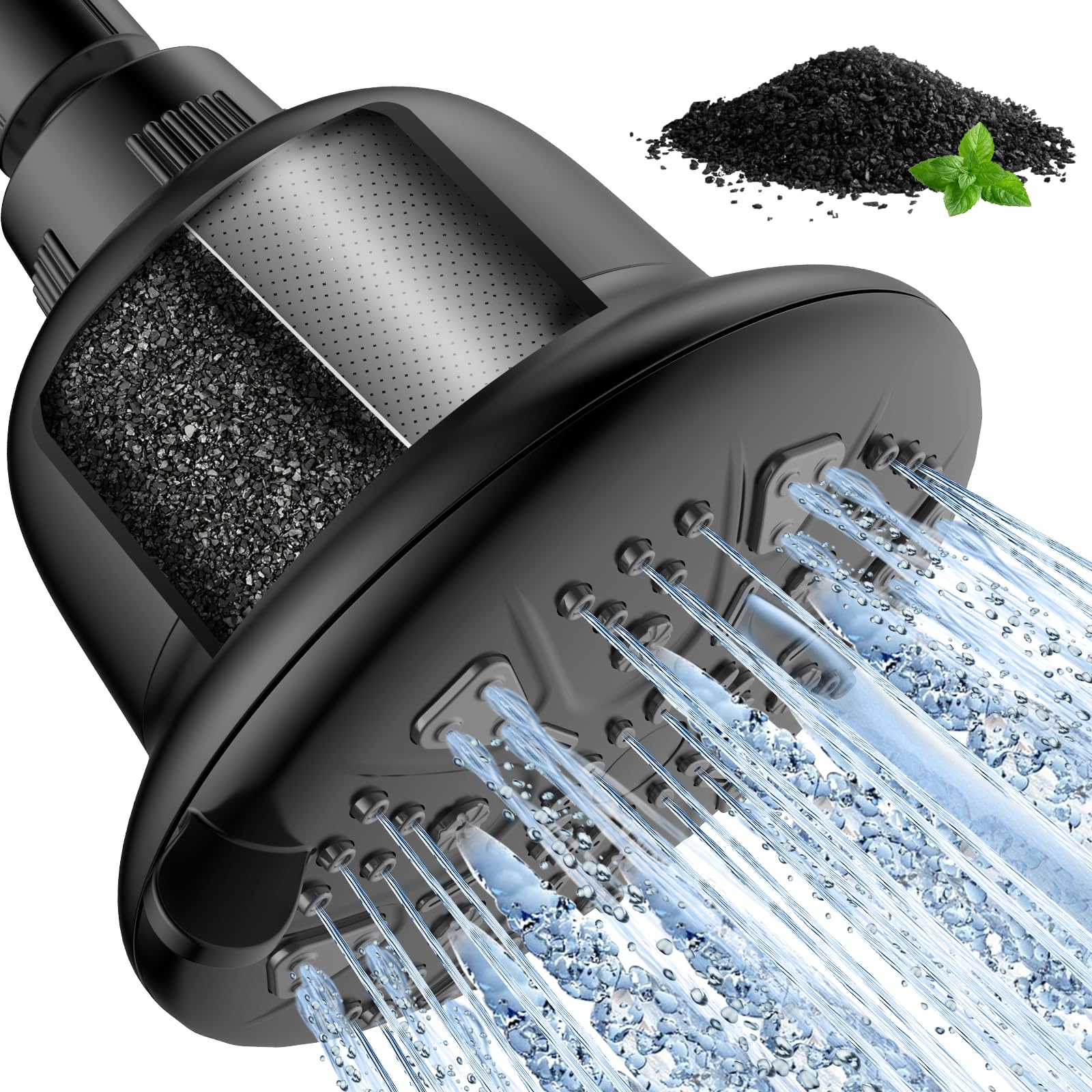 MakeFit carbon-filtered shower head reduces chlorine for smoother skin and hair