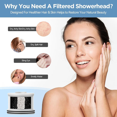 MakeFit chrome finish shower head complements any bathroom decor