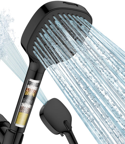 MakeFit filtered shower head handheld mist for spa-like at-home showers
