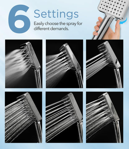 MakeFit high-pressure flow delivers dense water coverage even with low pressure