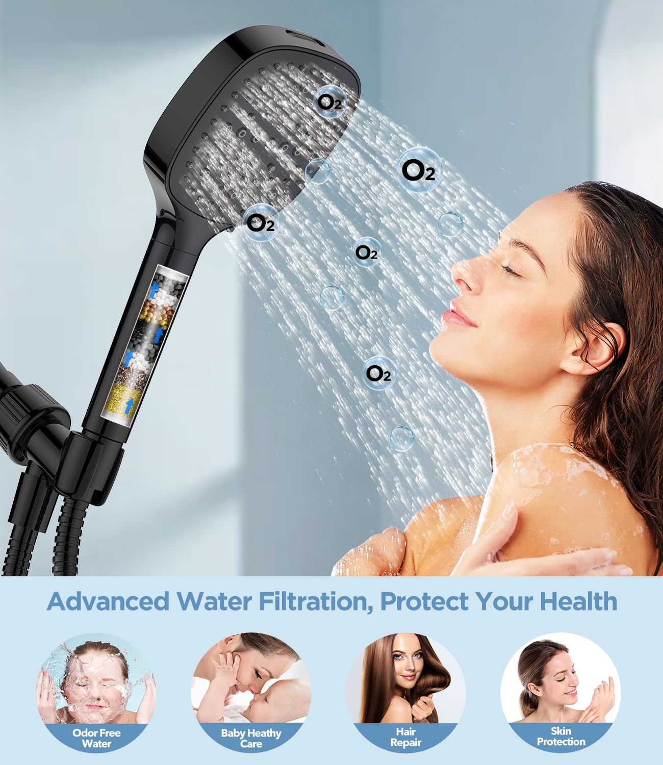 MakeFit tool-free install easily connects to standard showers