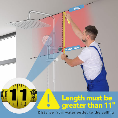 MakeFit handheld shower head with 9 modes offering versatile cleansing options.