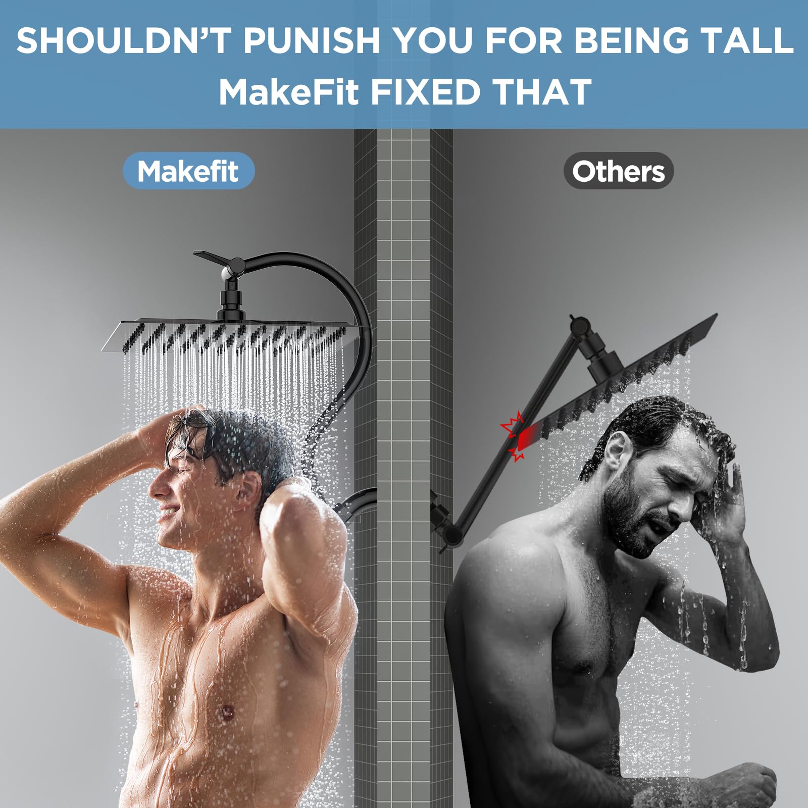 MakeFit handheld wand provides precise rinsing and targeted cleaning