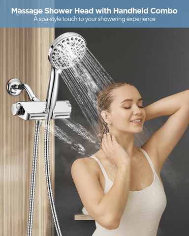 MakeFit replacement cartridge in use suggesting a refreshing shower experience