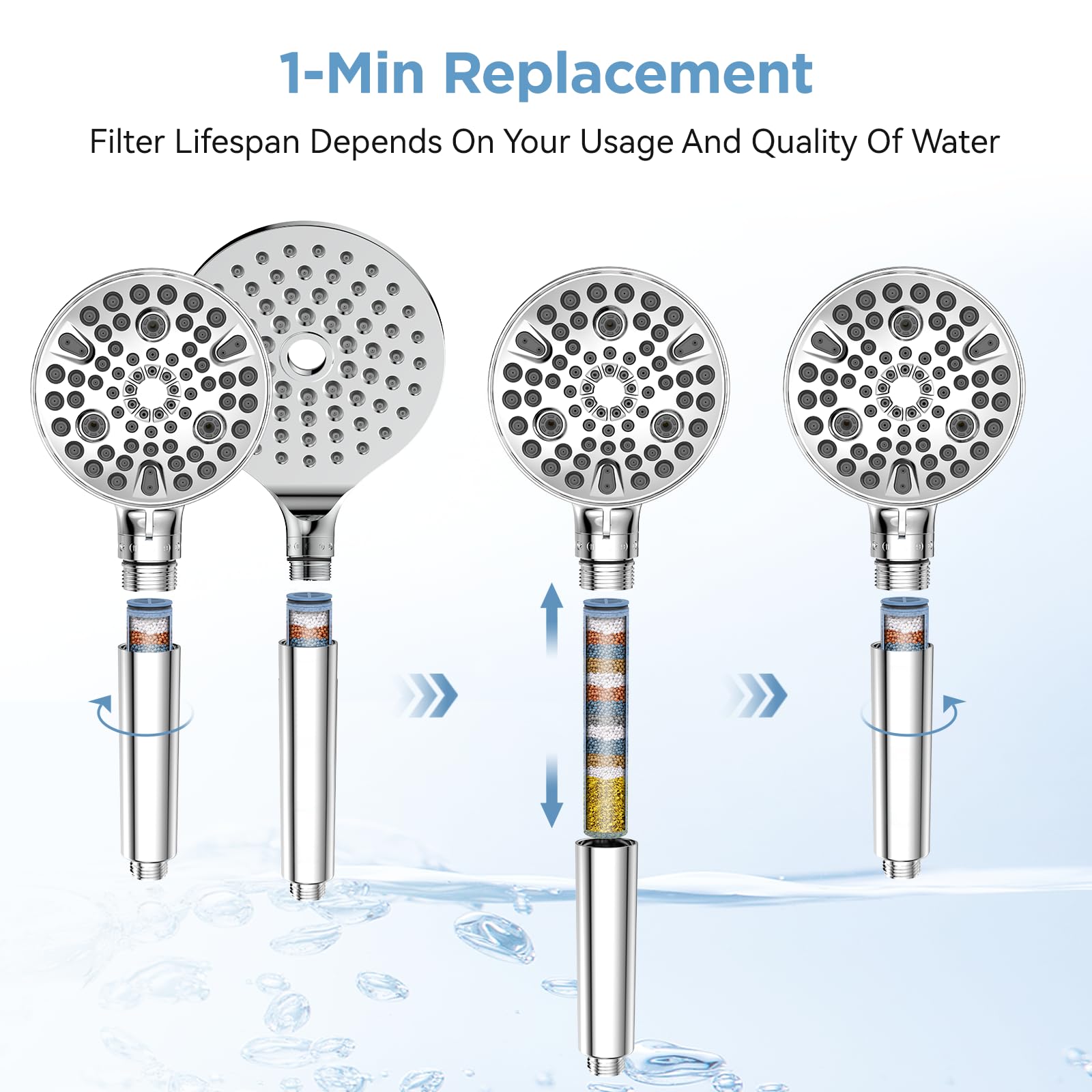 Demo of a refreshing shower water experience with MakeFit filtration.