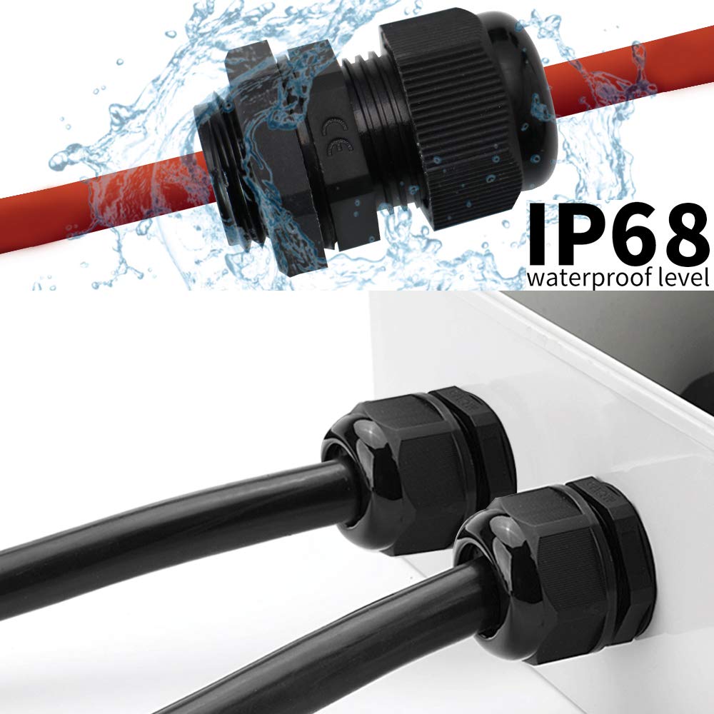 MAKERELE cord grip gland 3/4 inch NPT enables safe cable routing in equipment.