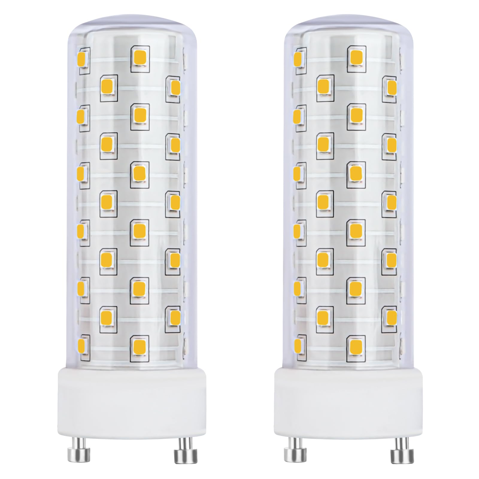 Makergroup GU24 LED bulb front view with 2700K warm glow for cozy bathrooms