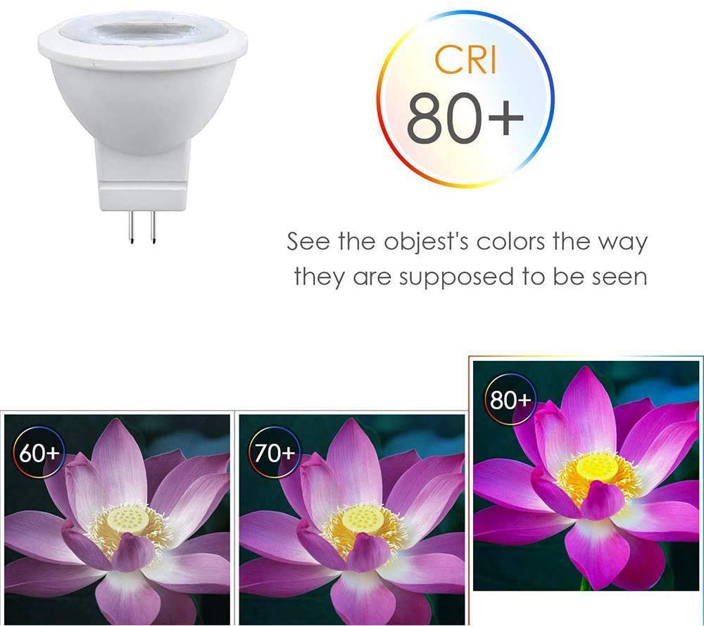 Six-pack Makergroup MR11 bulbs delivering long life and steady performance