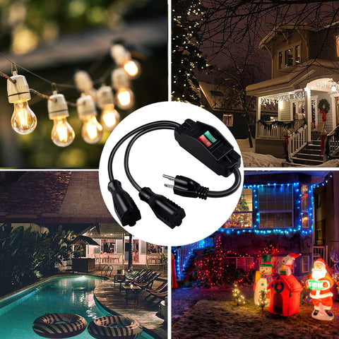 Porch lights and outdoor decor use with Makevivi cord.