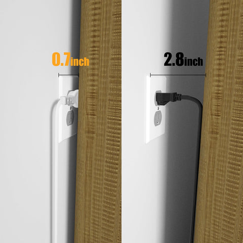 Makevivi Twin Extension Cord with built-in surge protection for safety