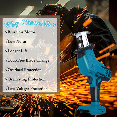 Makita 18V LXT reciprocating saw cordless design for unrestricted movement