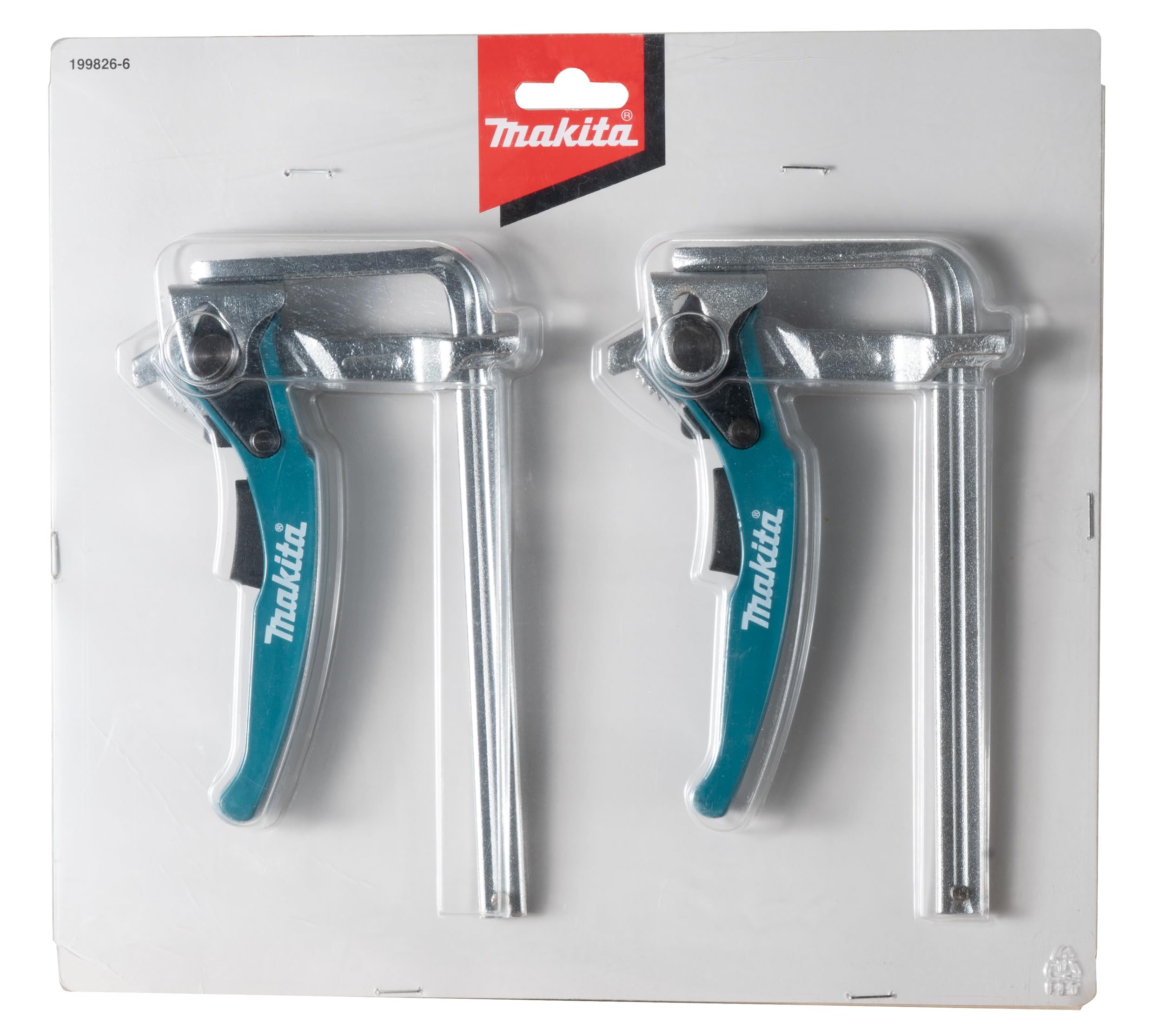 Makita 199826-6 two-pack clamps ready for multi-piece setups
