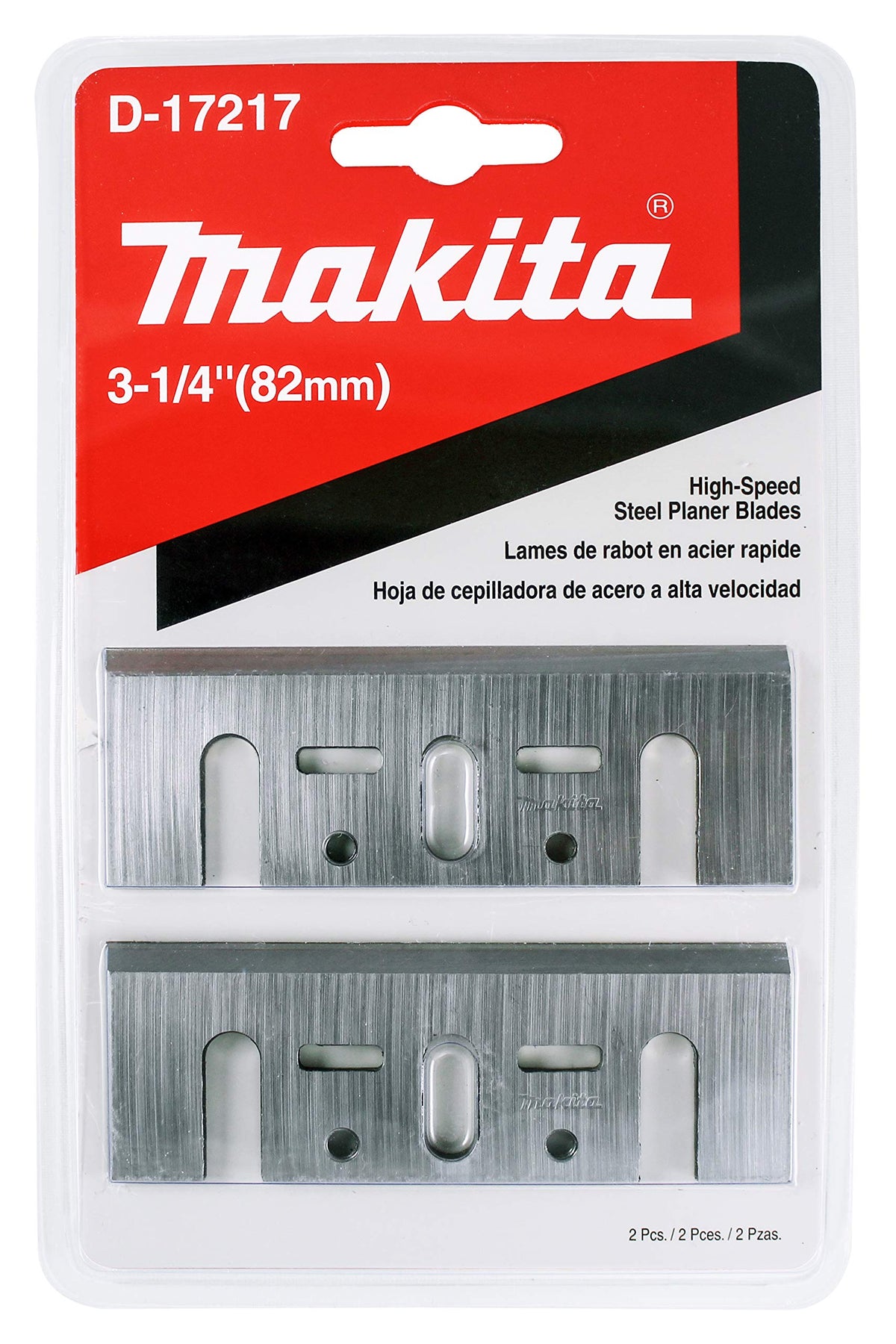 Makita 3.25-inch HSS blades pack for smooth, fast cuts in hardwood and softwood.
