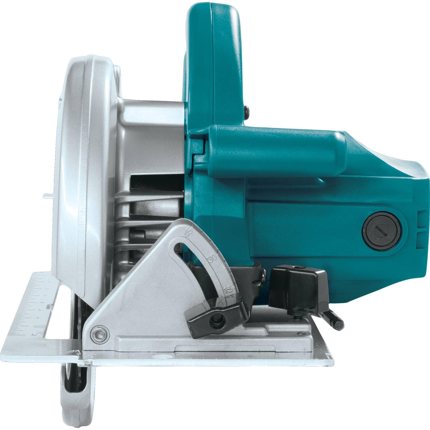 Makita 5007F wraparound aluminum base provides durability and straight cuts.