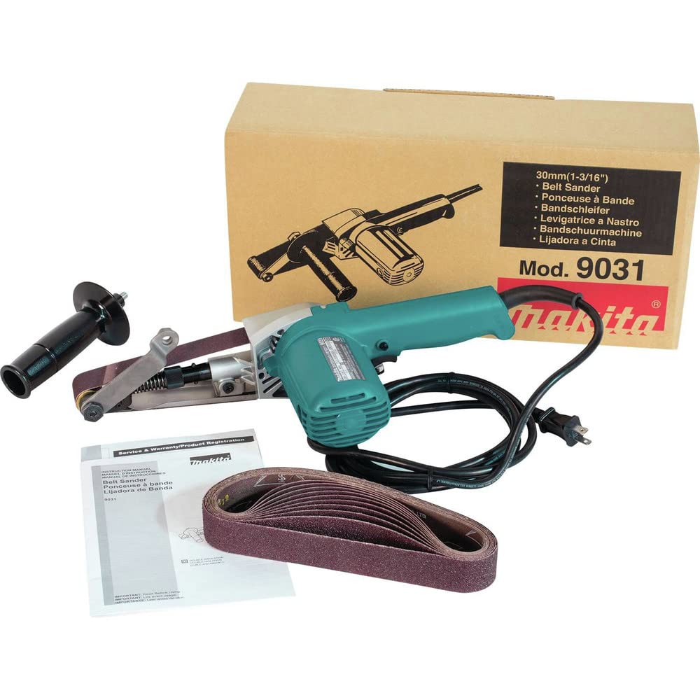 Makita 9031 belt sander compact profile for tight spaces