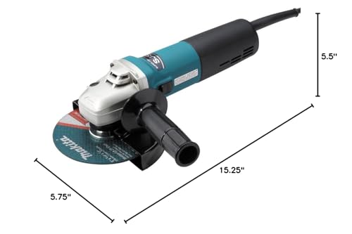 Makita 9566CV kit with blades and guards for versatile work