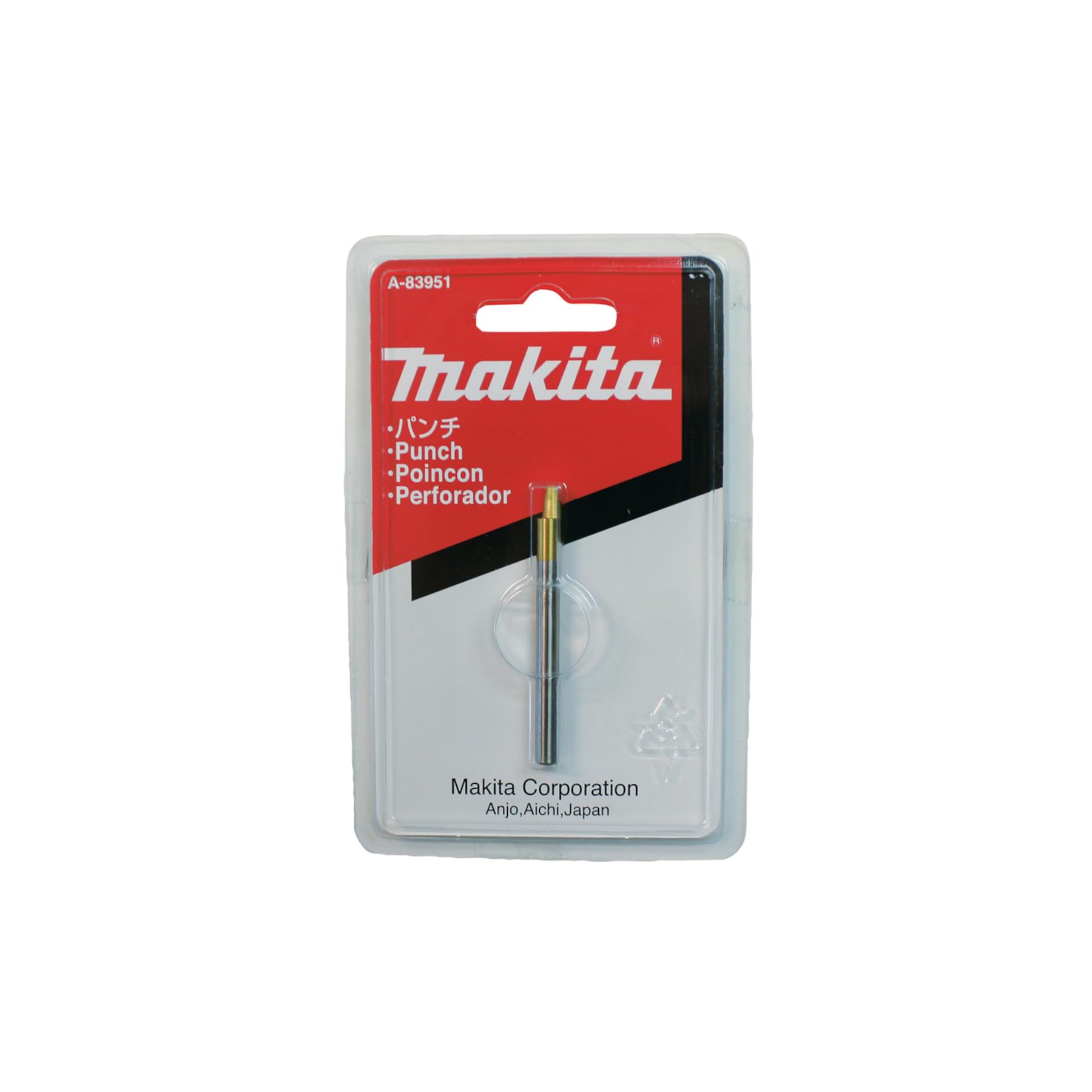 Makita A-83951 punch showing durable steel construction for long life.