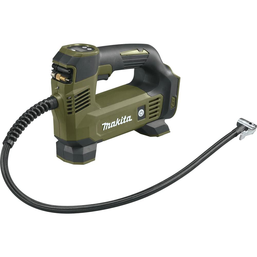 Makita ADMP180ZX Outdoor Adventure inflator display shows precise PSI at a glance.