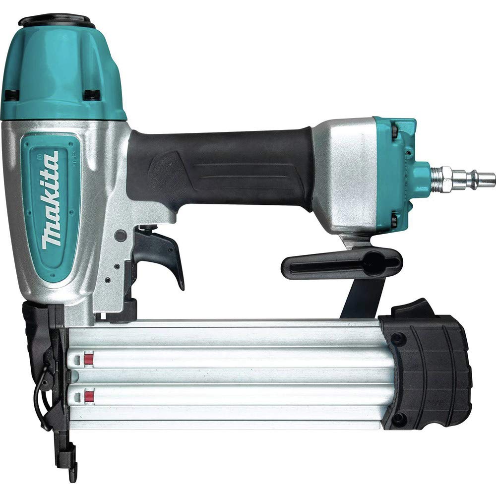 Makita AF506 narrow nose design enables access in tight spots.