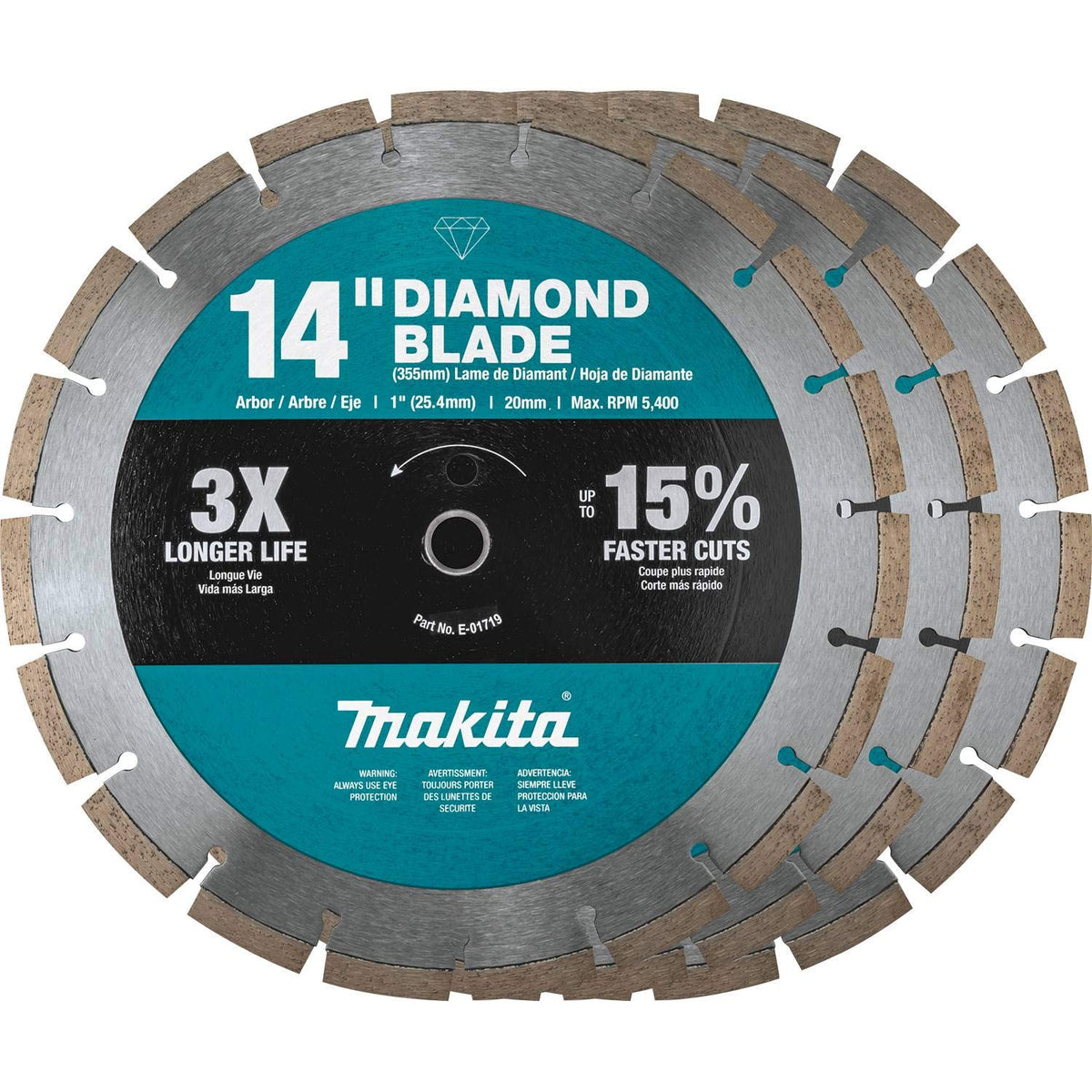 Makita B-69646 general-purpose diamond blade for masonry cuts with steady performance.