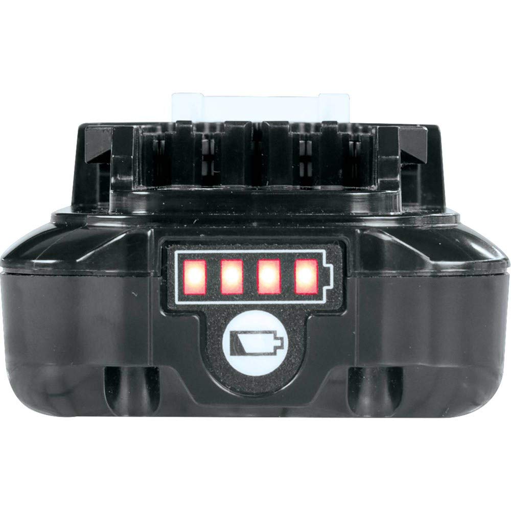 Makita BL1021B with DC10WD charger setup illustrating compatibility and charging readiness.