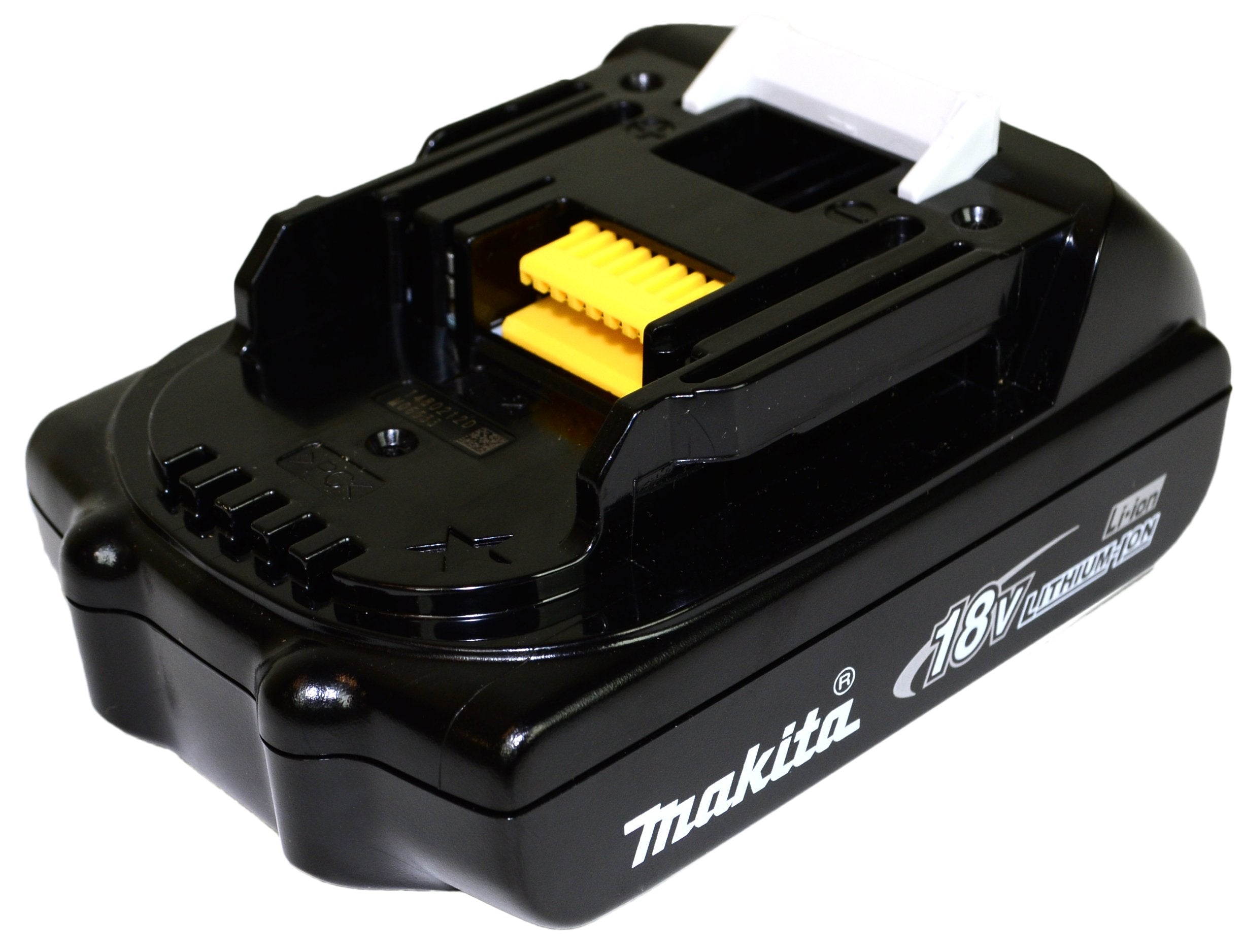 Built-in memory chip on Makita battery communicates with the charger to optimize life.