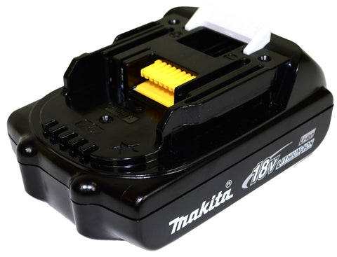 Built-in memory chip on Makita battery communicates with the charger to optimize life.