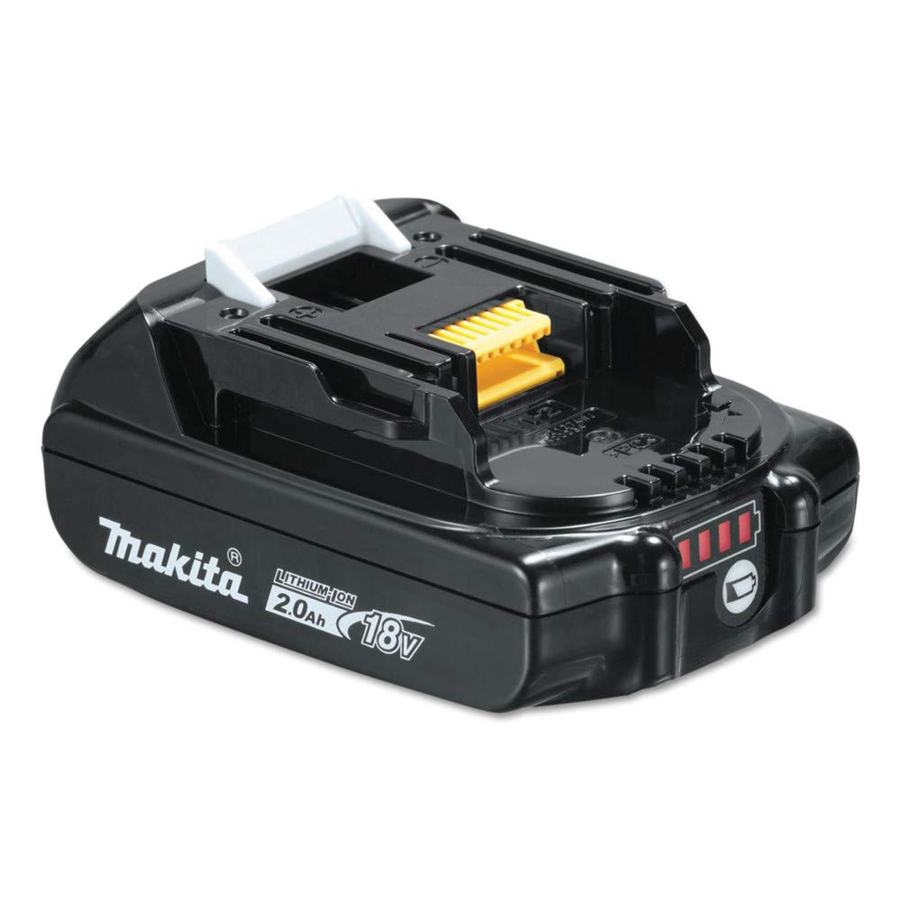 Makita BL1820B with LED charge indicator for quick battery status check.