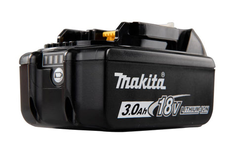 Lightweight Makita BL1830 battery compared to older packs