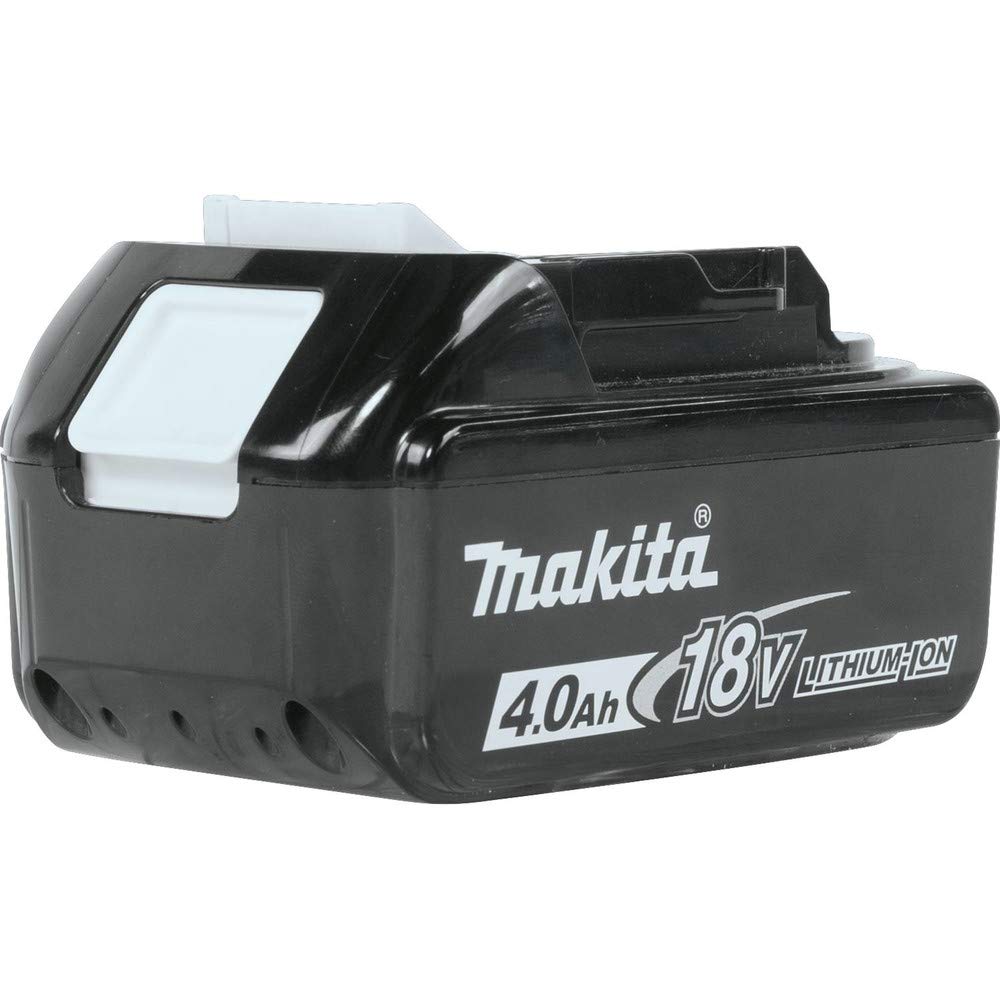 Makita BL1840B battery with LED indicator shows charge at a glance for planning