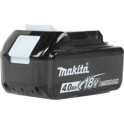 Makita BL1840B battery with LED indicator shows charge at a glance for planning