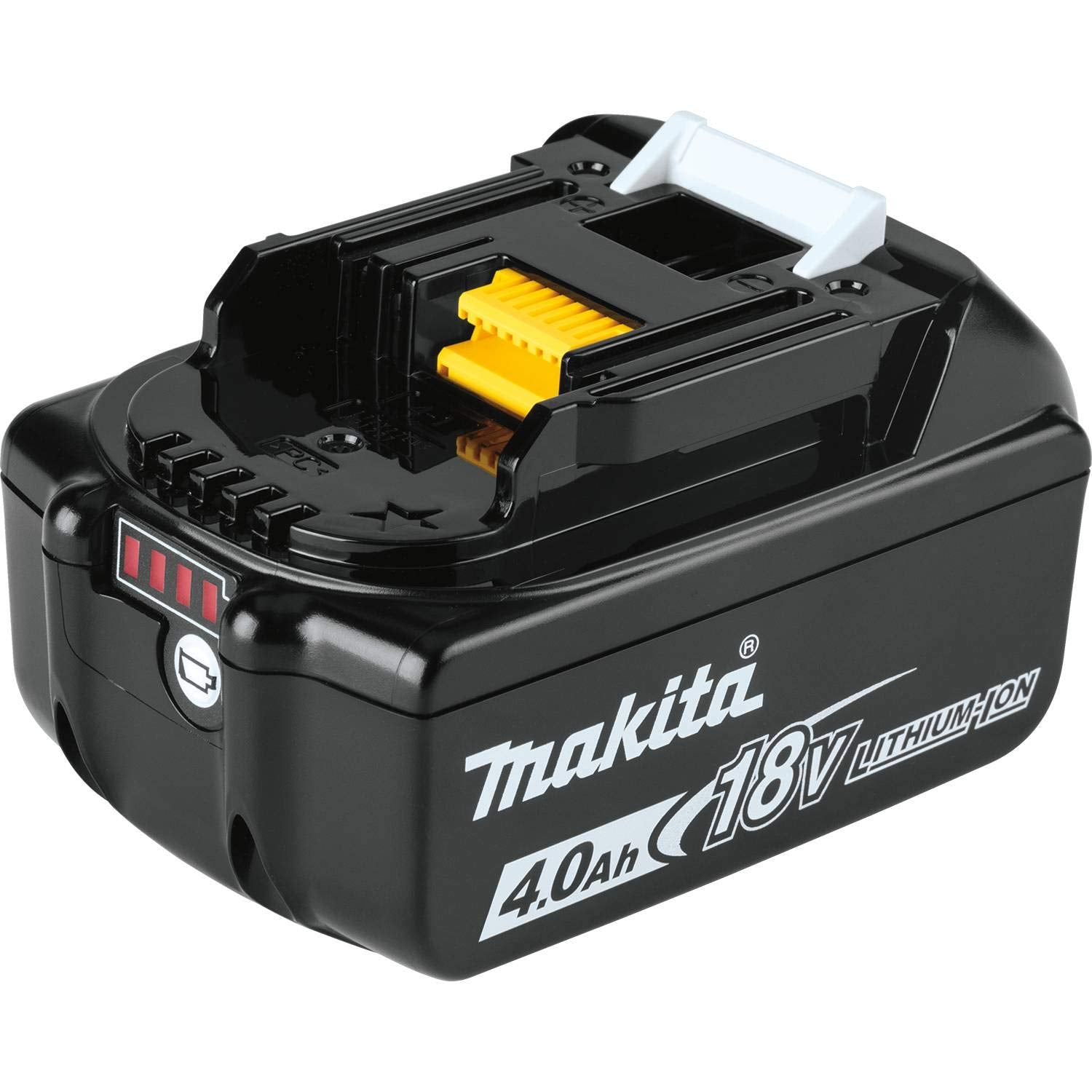 Makita BL1840BSC2 4.0Ah battery indicator highlights charge level at a glance