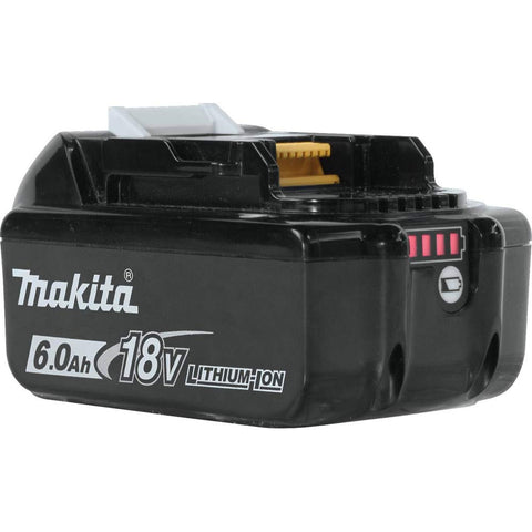 Makita BL1860B-2 battery with LED charge indicator visible