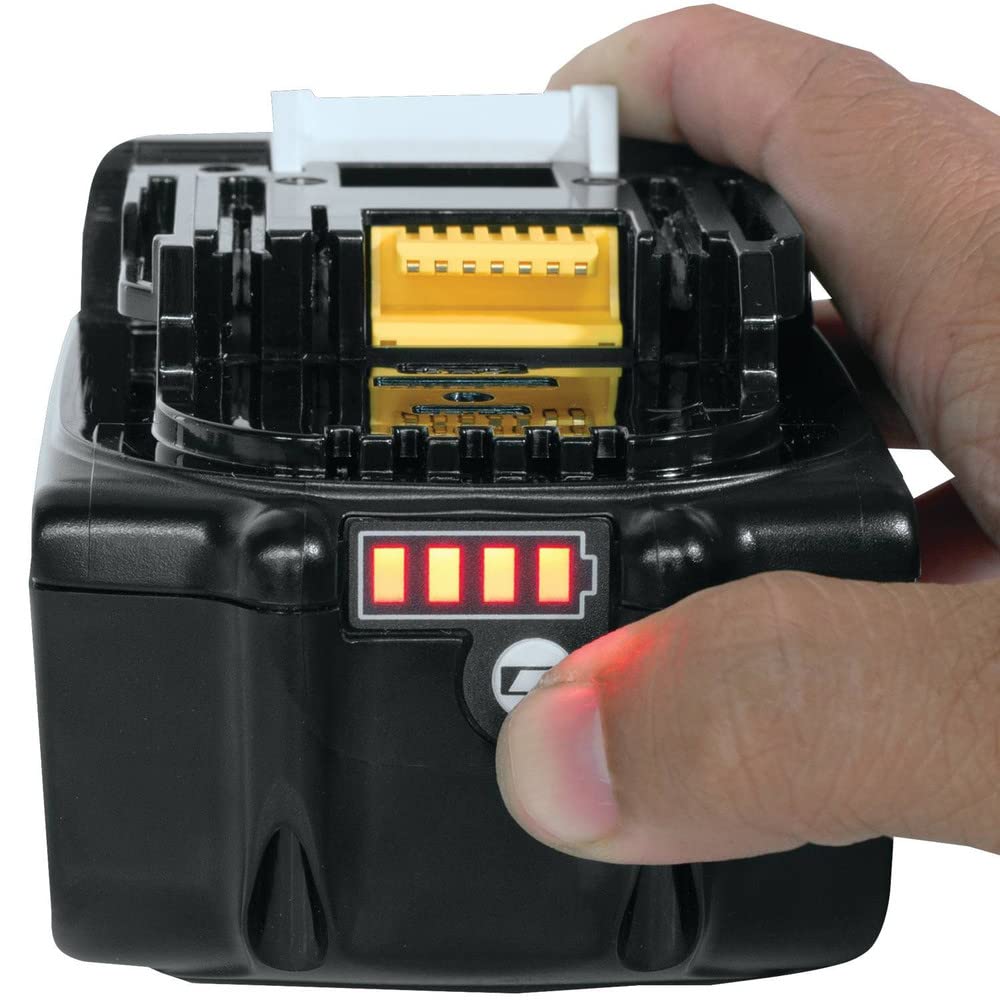 Makita BL1860B pairs with Rapid Optimum Charger for faster, cooler charging.