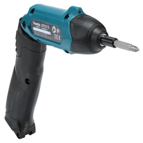 Makita DF001DW includes 81-piece bit set for varied screws.