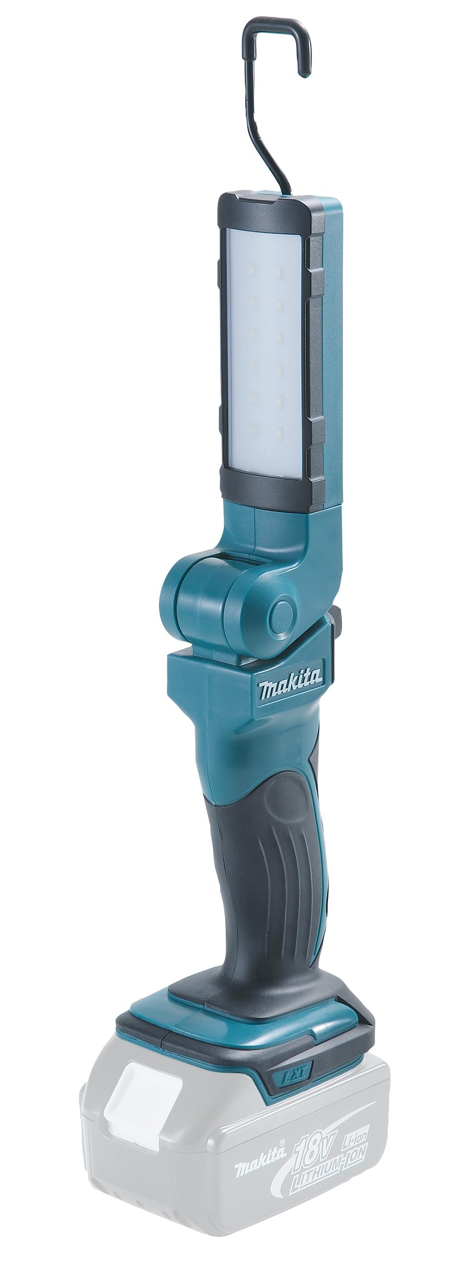 Makita DML801 flashlight front view for clear workspace lighting