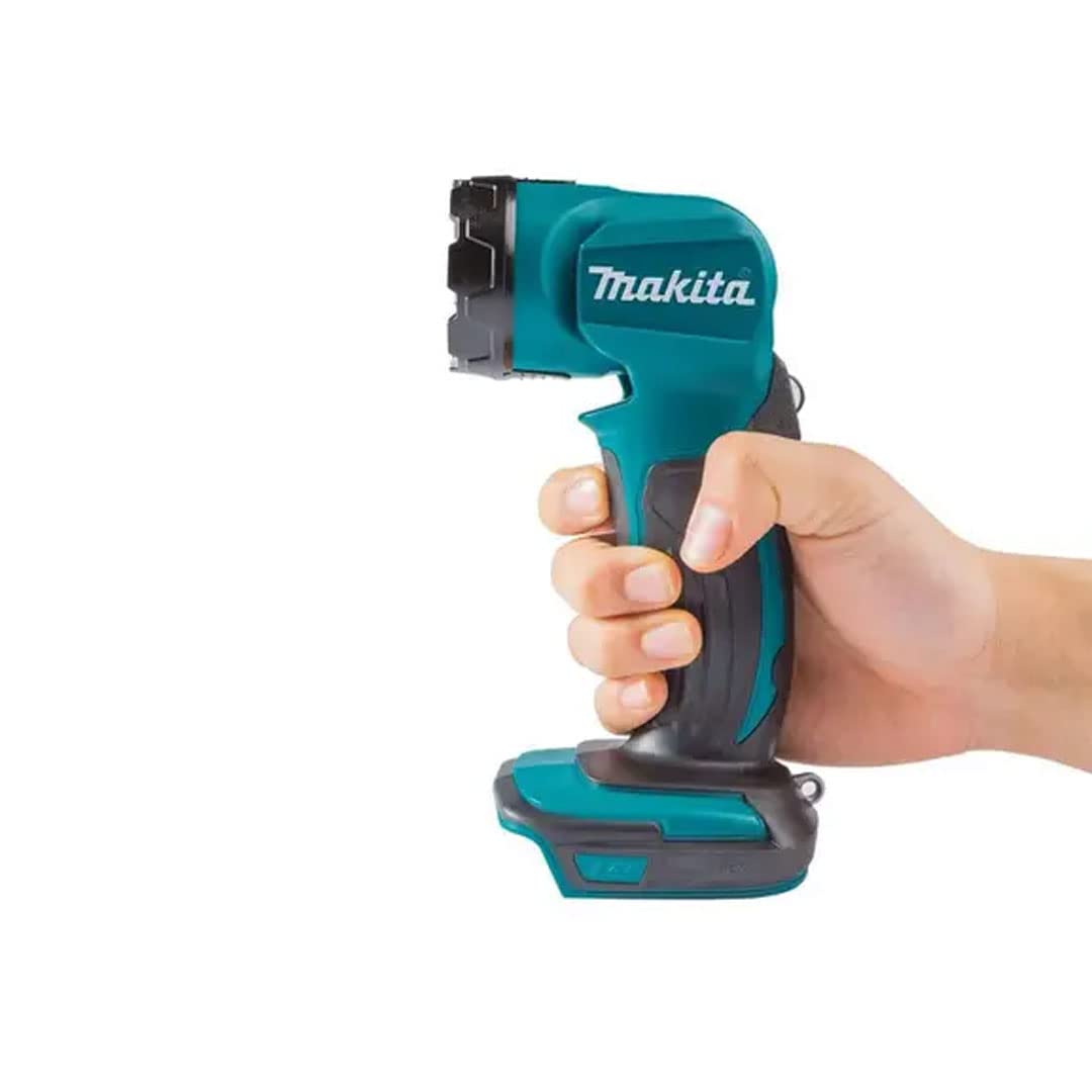 Makita DML815 metal hang hook keeps hands free on the job.